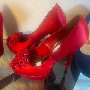 Wild Diva Lounge Heels Red